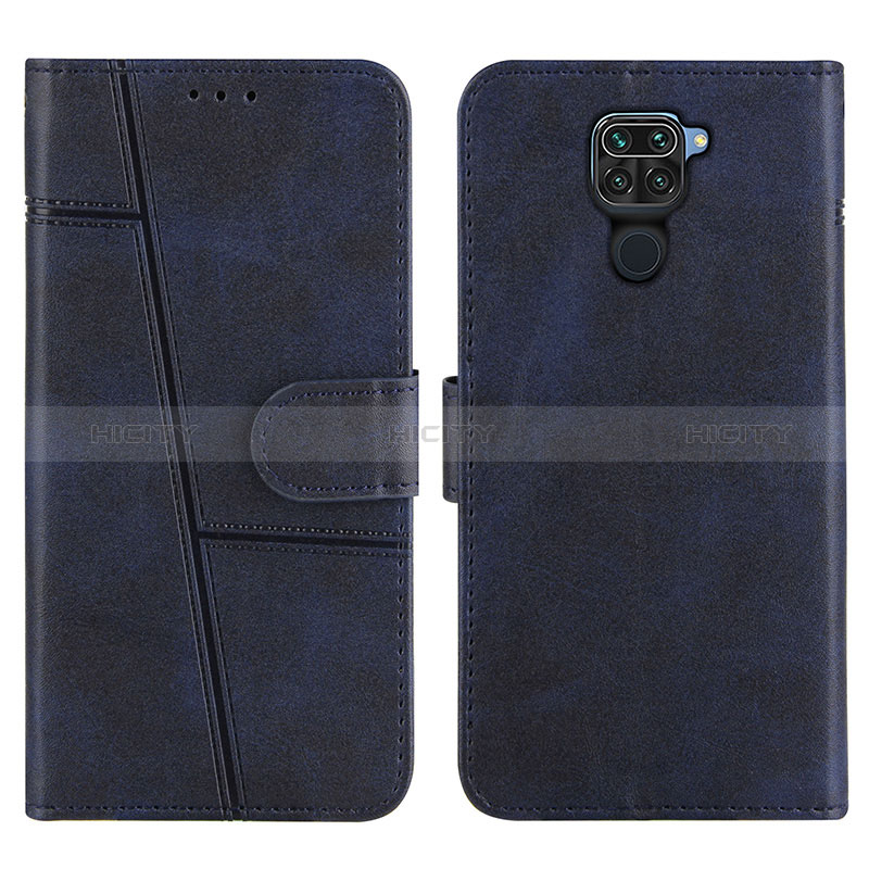 Coque Portefeuille Livre Cuir Etui Clapet Y01X pour Xiaomi Redmi 10X 4G Bleu Plus