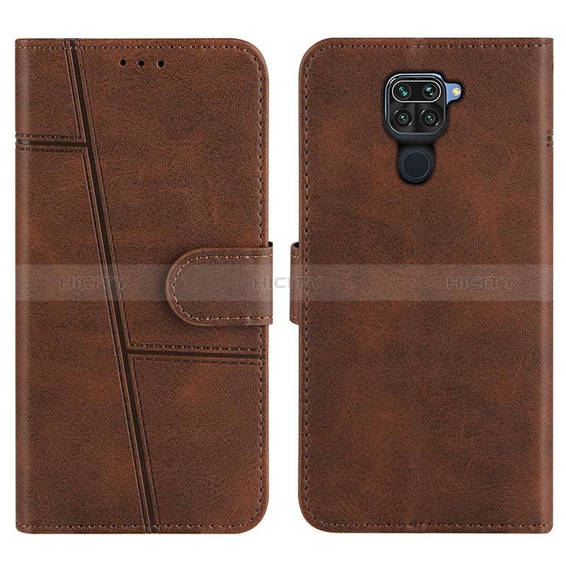 Coque Portefeuille Livre Cuir Etui Clapet Y01X pour Xiaomi Redmi 10X 4G Marron Plus