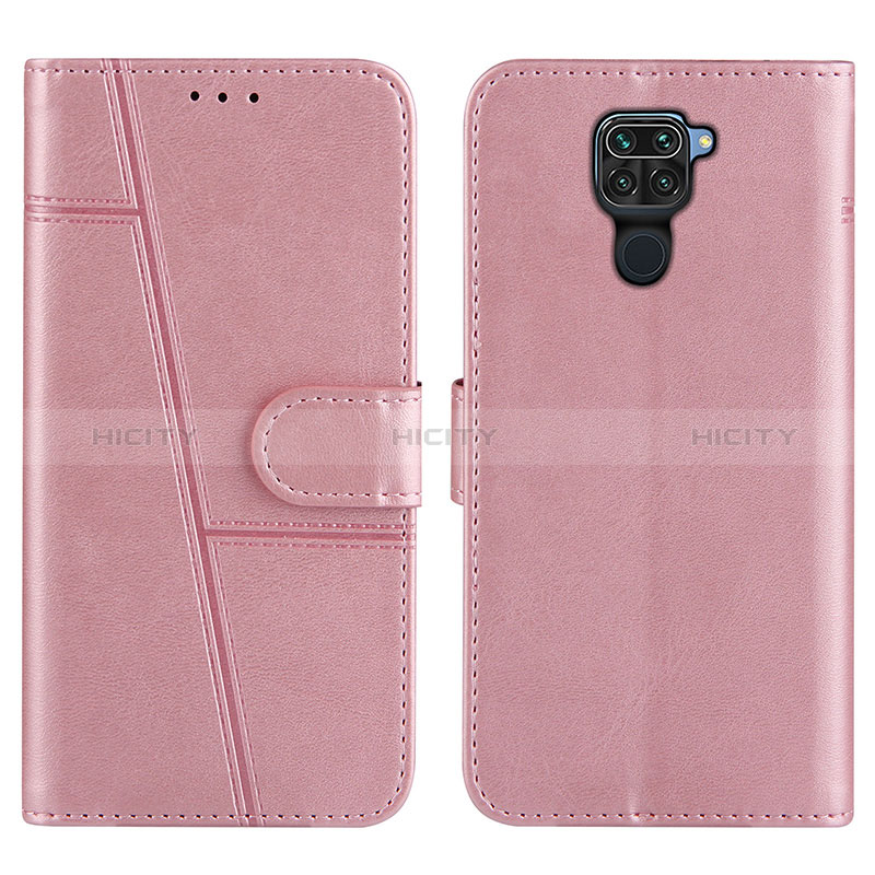 Coque Portefeuille Livre Cuir Etui Clapet Y01X pour Xiaomi Redmi 10X 4G Or Rose Plus