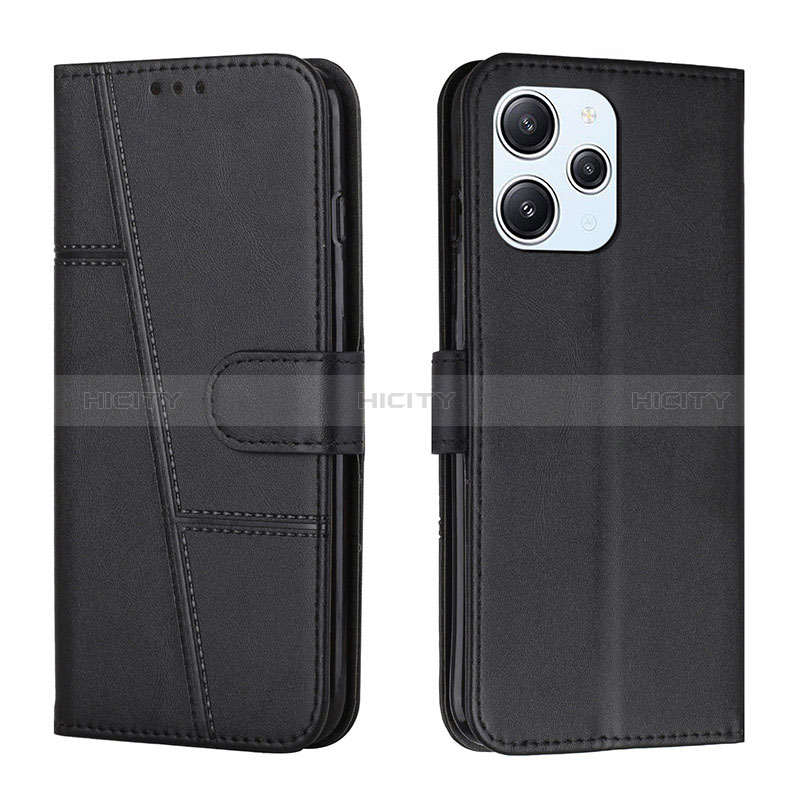 Coque Portefeuille Livre Cuir Etui Clapet Y01X pour Xiaomi Redmi 12 4G Noir Plus