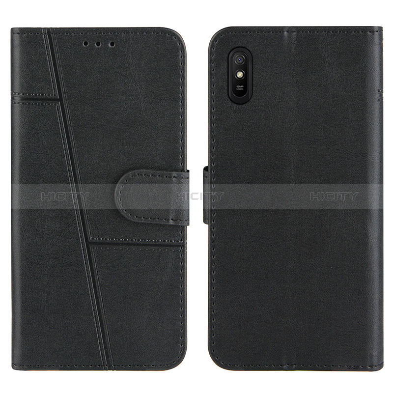 Coque Portefeuille Livre Cuir Etui Clapet Y01X pour Xiaomi Redmi 9A Noir Plus