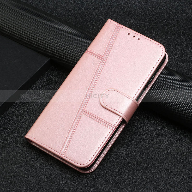 Coque Portefeuille Livre Cuir Etui Clapet Y01X pour Xiaomi Redmi K60 5G Or Rose Plus