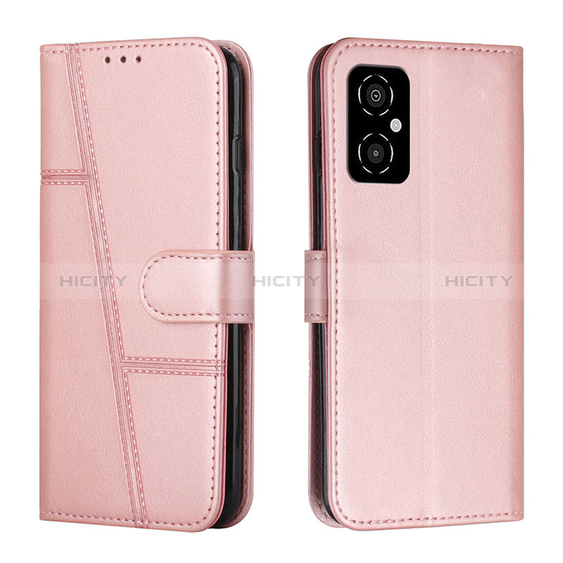 Coque Portefeuille Livre Cuir Etui Clapet Y01X pour Xiaomi Redmi Note 11R 5G Or Rose Plus