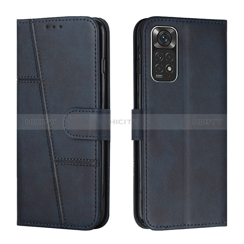 Coque Portefeuille Livre Cuir Etui Clapet Y01X pour Xiaomi Redmi Note 11S 4G Bleu Plus