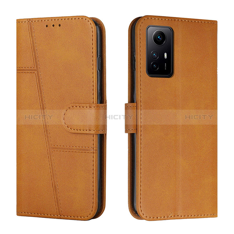 Coque Portefeuille Livre Cuir Etui Clapet Y01X pour Xiaomi Redmi Note 12S Brun Clair Plus