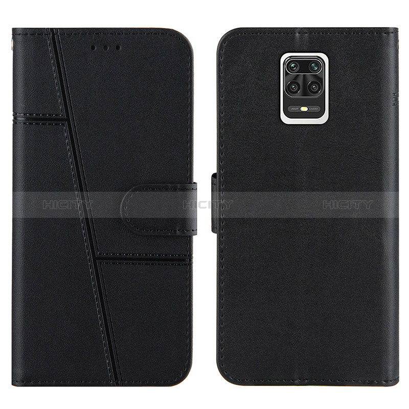 Coque Portefeuille Livre Cuir Etui Clapet Y01X pour Xiaomi Redmi Note 9S Noir Plus