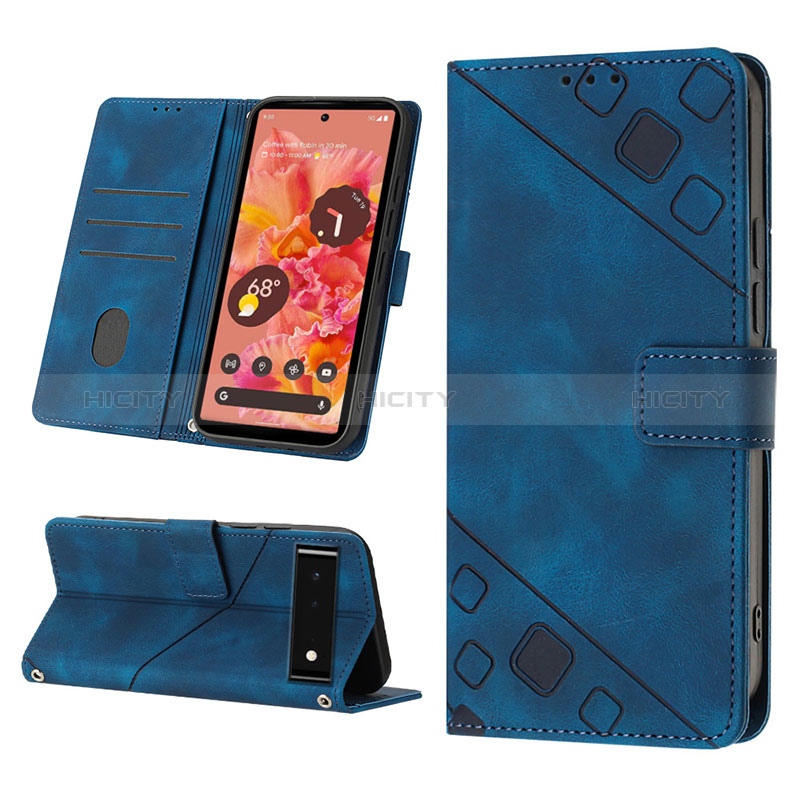 Coque Portefeuille Livre Cuir Etui Clapet Y02B pour Google Pixel 6 5G Plus