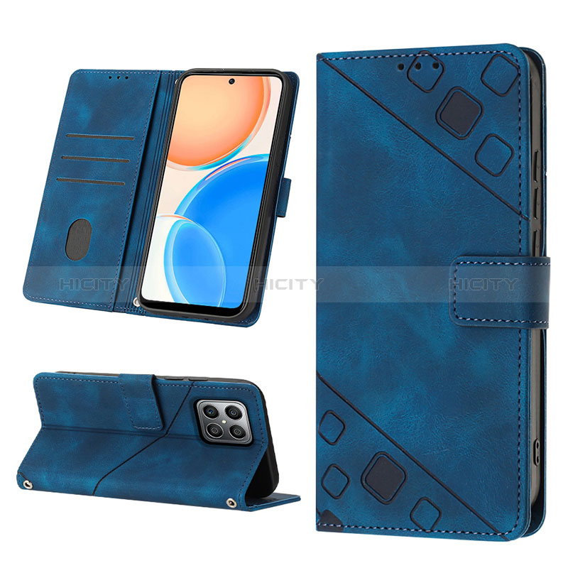 Coque Portefeuille Livre Cuir Etui Clapet Y02B pour Huawei Honor X8 4G Plus