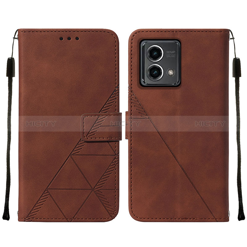 Coque Portefeuille Livre Cuir Etui Clapet Y02B pour Motorola Moto G Stylus (2023) 4G Marron Plus