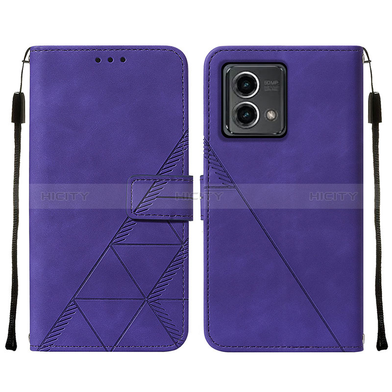 Coque Portefeuille Livre Cuir Etui Clapet Y02B pour Motorola Moto G Stylus (2023) 4G Violet Plus