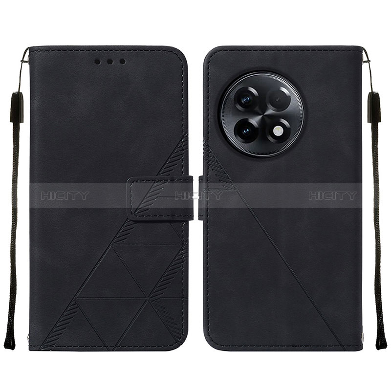 Coque Portefeuille Livre Cuir Etui Clapet Y02B pour OnePlus Ace 2 Pro 5G Noir Plus