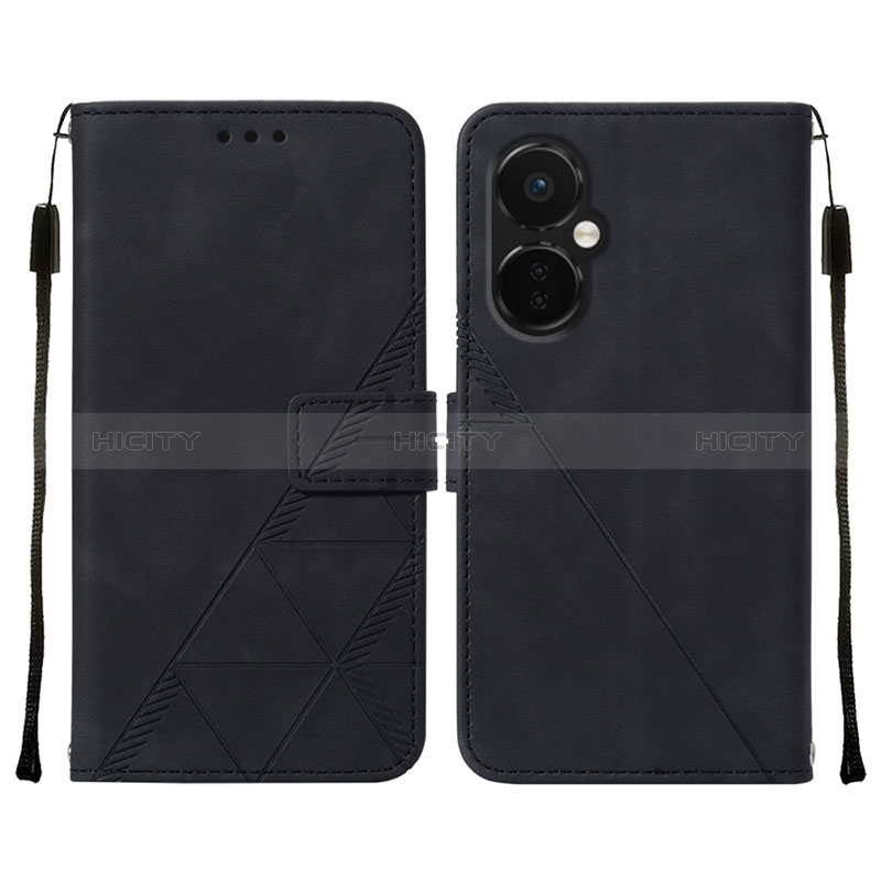 Coque Portefeuille Livre Cuir Etui Clapet Y02B pour OnePlus Nord CE 3 5G Noir Plus