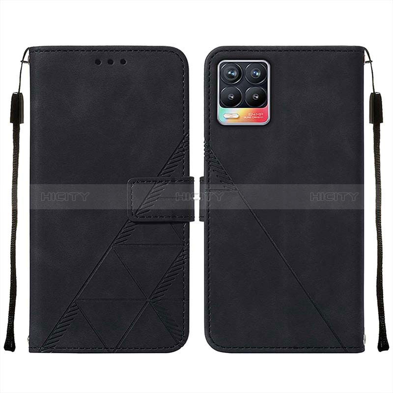 Coque Portefeuille Livre Cuir Etui Clapet Y02B pour Realme 8 4G Noir Plus