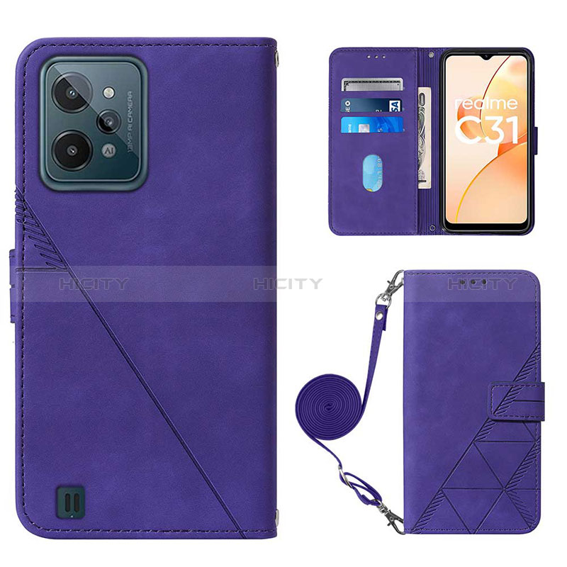 Coque Portefeuille Livre Cuir Etui Clapet Y02B pour Realme C31 Plus