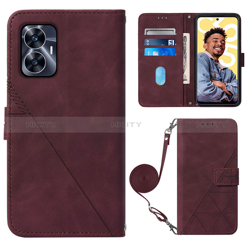 Coque Portefeuille Livre Cuir Etui Clapet Y02B pour Realme C55 Plus