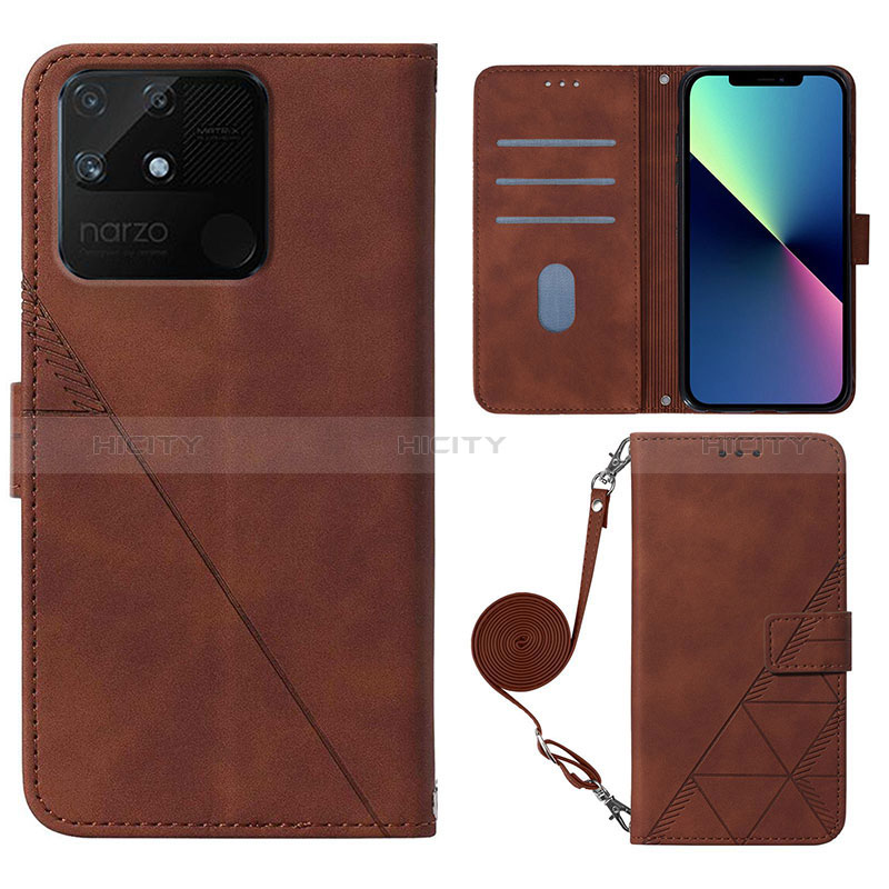 Coque Portefeuille Livre Cuir Etui Clapet Y02B pour Realme Narzo 50A Plus