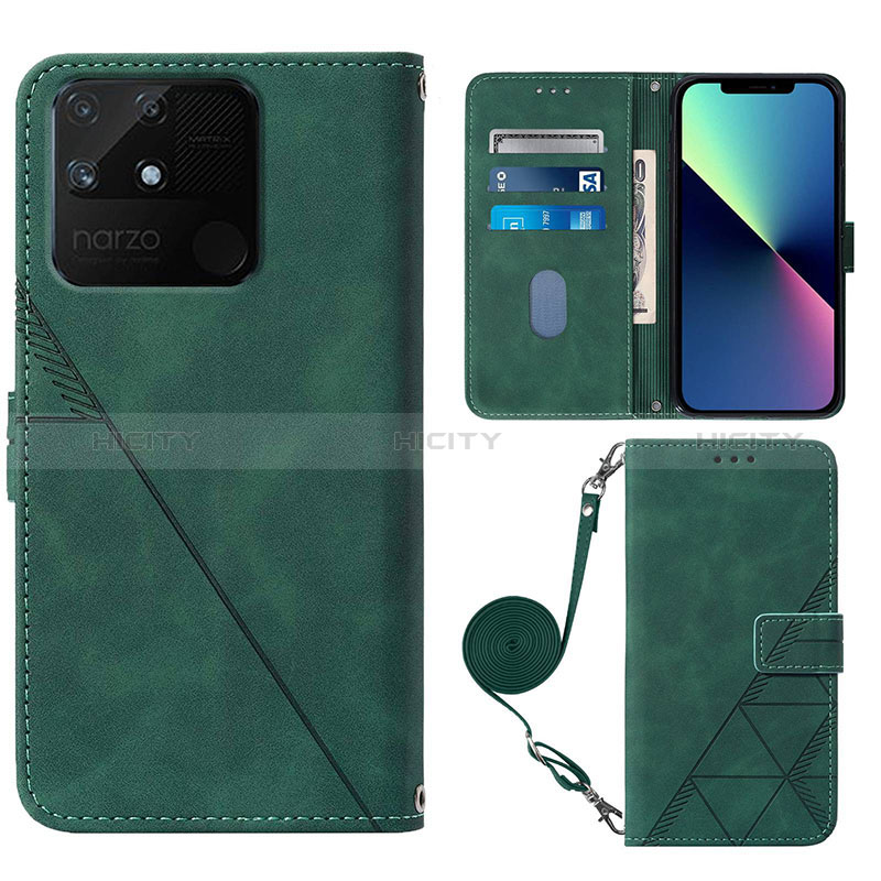 Coque Portefeuille Livre Cuir Etui Clapet Y02B pour Realme Narzo 50A Plus