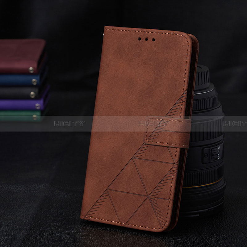 Coque Portefeuille Livre Cuir Etui Clapet Y02B pour Samsung Galaxy A02 Marron Plus