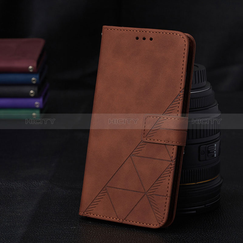 Coque Portefeuille Livre Cuir Etui Clapet Y02B pour Samsung Galaxy A02s Marron Plus