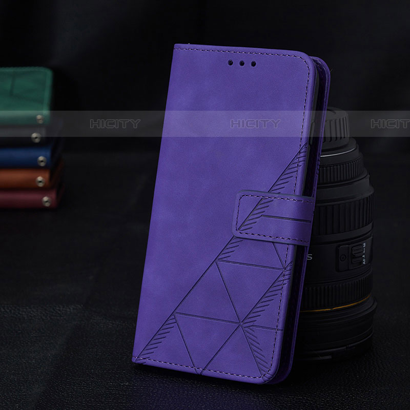 Coque Portefeuille Livre Cuir Etui Clapet Y02B pour Samsung Galaxy A04s Violet Plus