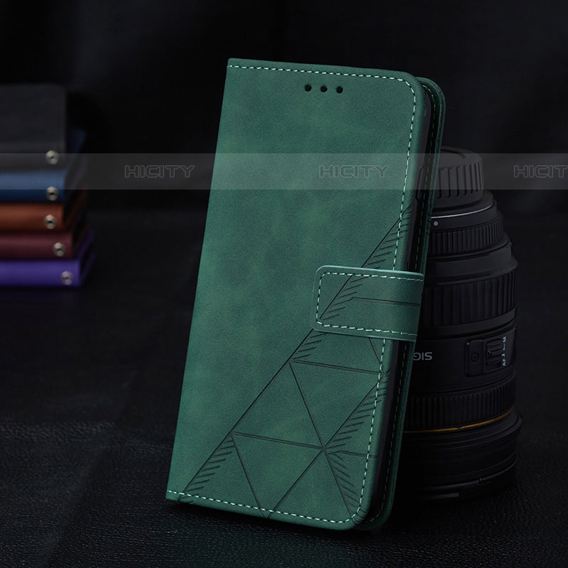 Coque Portefeuille Livre Cuir Etui Clapet Y02B pour Samsung Galaxy A05s Vert Plus