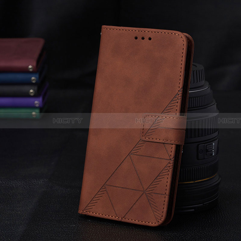 Coque Portefeuille Livre Cuir Etui Clapet Y02B pour Samsung Galaxy A13 5G Marron Plus