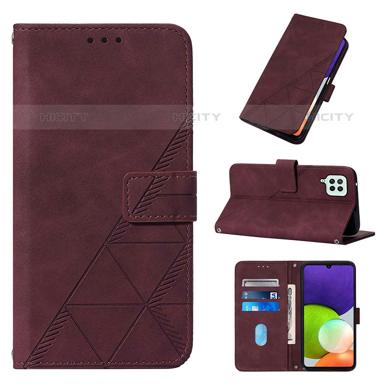 Coque Portefeuille Livre Cuir Etui Clapet Y02B pour Samsung Galaxy M32 4G Plus