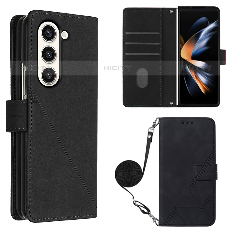 Coque Portefeuille Livre Cuir Etui Clapet Y02B pour Samsung Galaxy Z Fold5 5G Plus