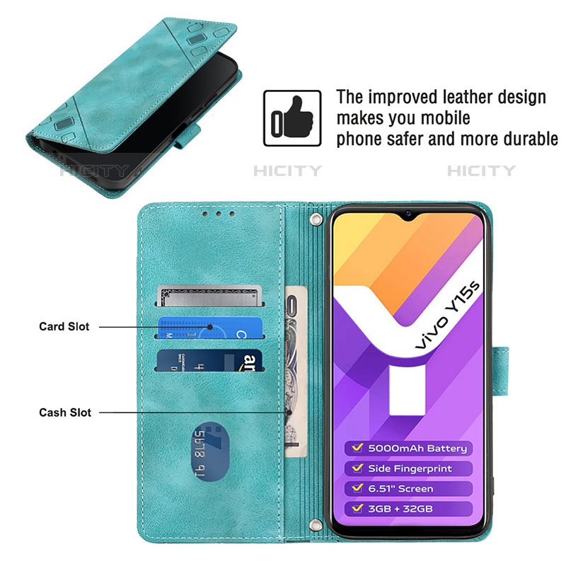 Coque Portefeuille Livre Cuir Etui Clapet Y02B pour Vivo iQOO U5x Plus