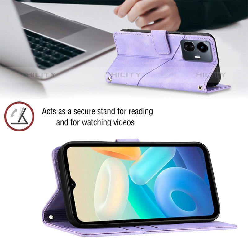 Coque Portefeuille Livre Cuir Etui Clapet Y02B pour Vivo iQOO Z6 Lite 5G Plus