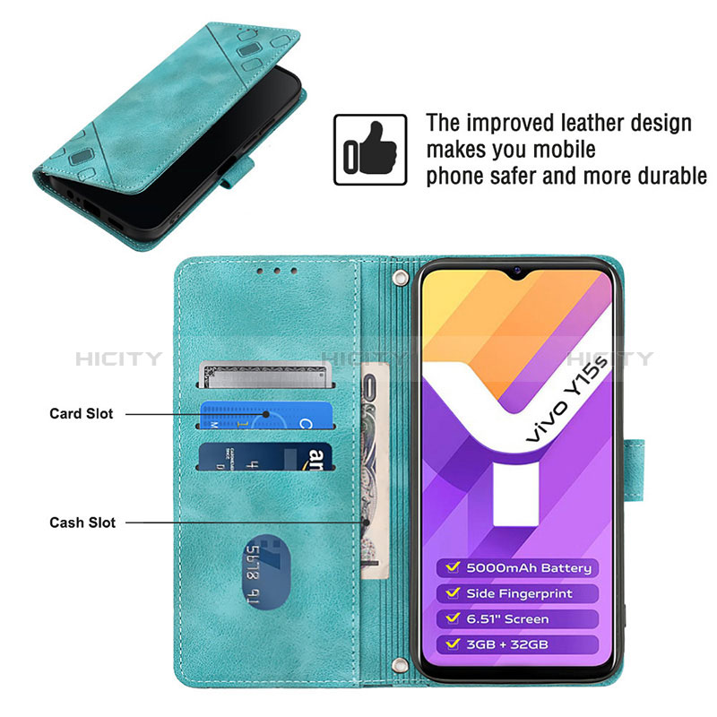 Coque Portefeuille Livre Cuir Etui Clapet Y02B pour Vivo Y01 Plus