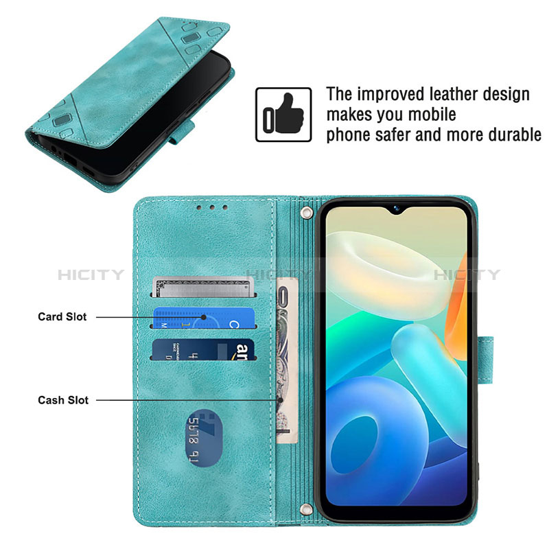 Coque Portefeuille Livre Cuir Etui Clapet Y02B pour Vivo Y02S Plus