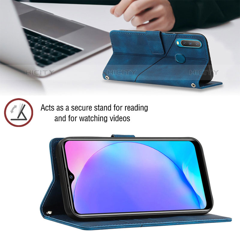 Coque Portefeuille Livre Cuir Etui Clapet Y02B pour Vivo Y12 Plus