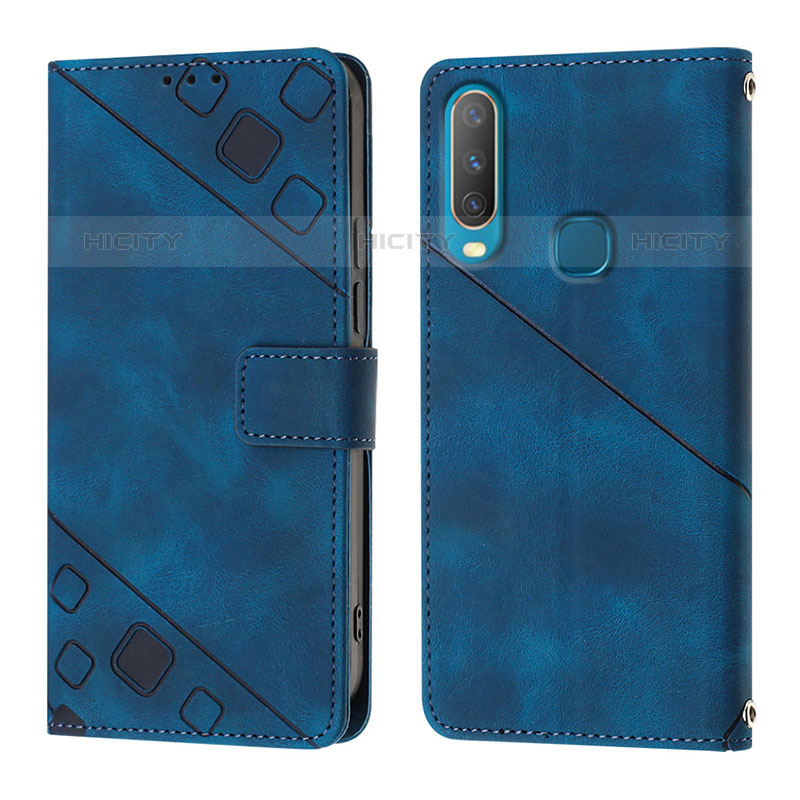 Coque Portefeuille Livre Cuir Etui Clapet Y02B pour Vivo Y15 Plus