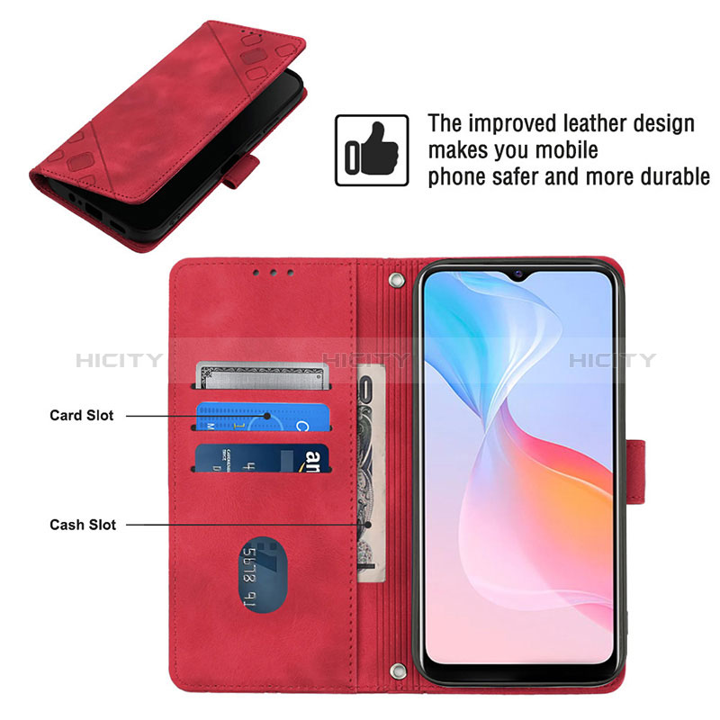 Coque Portefeuille Livre Cuir Etui Clapet Y02B pour Vivo Y21 Plus