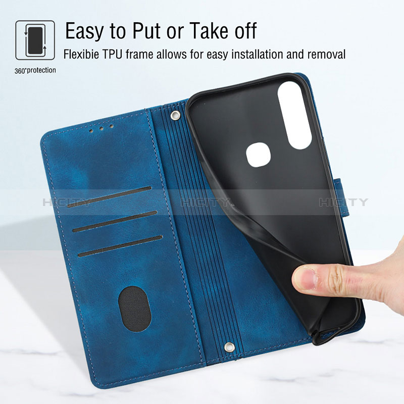 Coque Portefeuille Livre Cuir Etui Clapet Y02B pour Vivo Y3s Plus