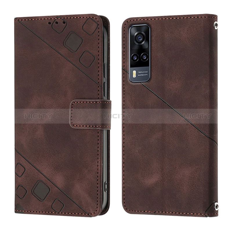 Coque Portefeuille Livre Cuir Etui Clapet Y02B pour Vivo Y51 (2021) Plus