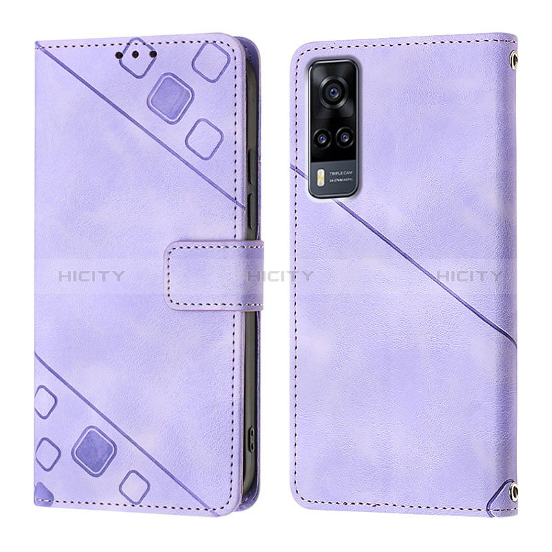 Coque Portefeuille Livre Cuir Etui Clapet Y02B pour Vivo Y51 (2021) Plus