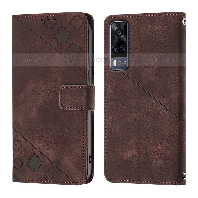 Coque Portefeuille Livre Cuir Etui Clapet Y02B pour Vivo Y51A Plus