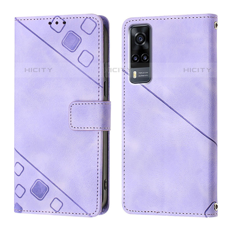 Coque Portefeuille Livre Cuir Etui Clapet Y02B pour Vivo Y51A Plus