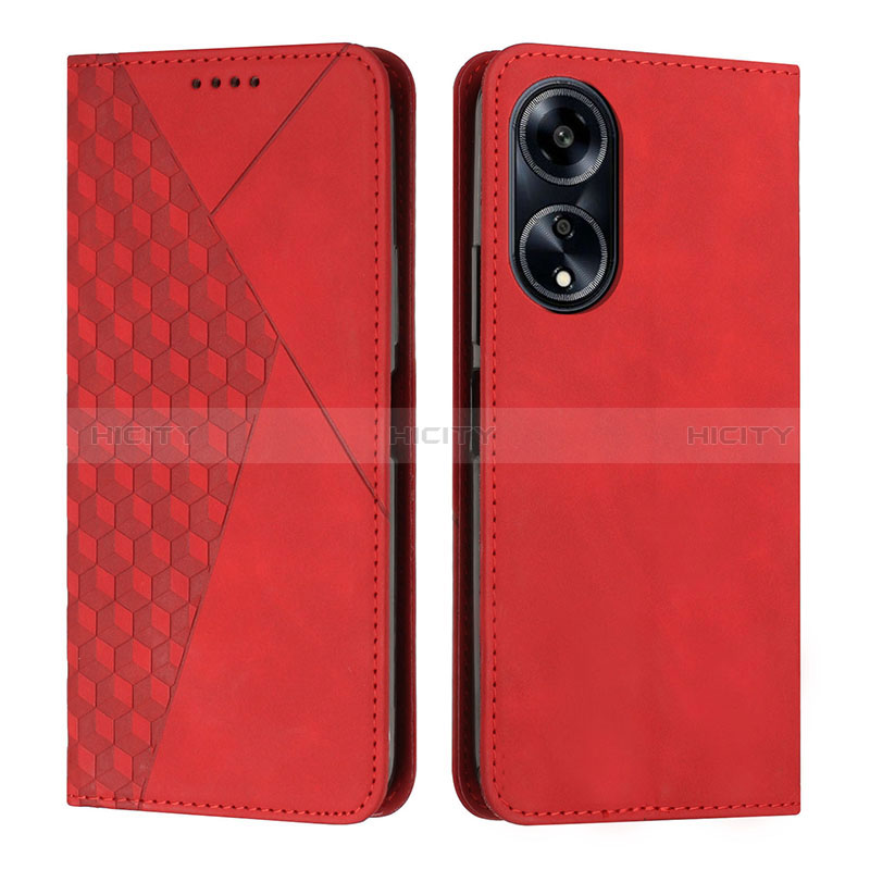 Coque Portefeuille Livre Cuir Etui Clapet Y02X pour Huawei Honor X5 Plus Rouge Plus