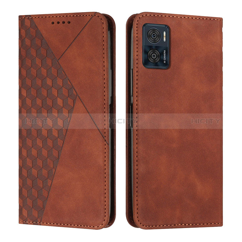 Coque Portefeuille Livre Cuir Etui Clapet Y02X pour Motorola Moto E22i Marron Plus