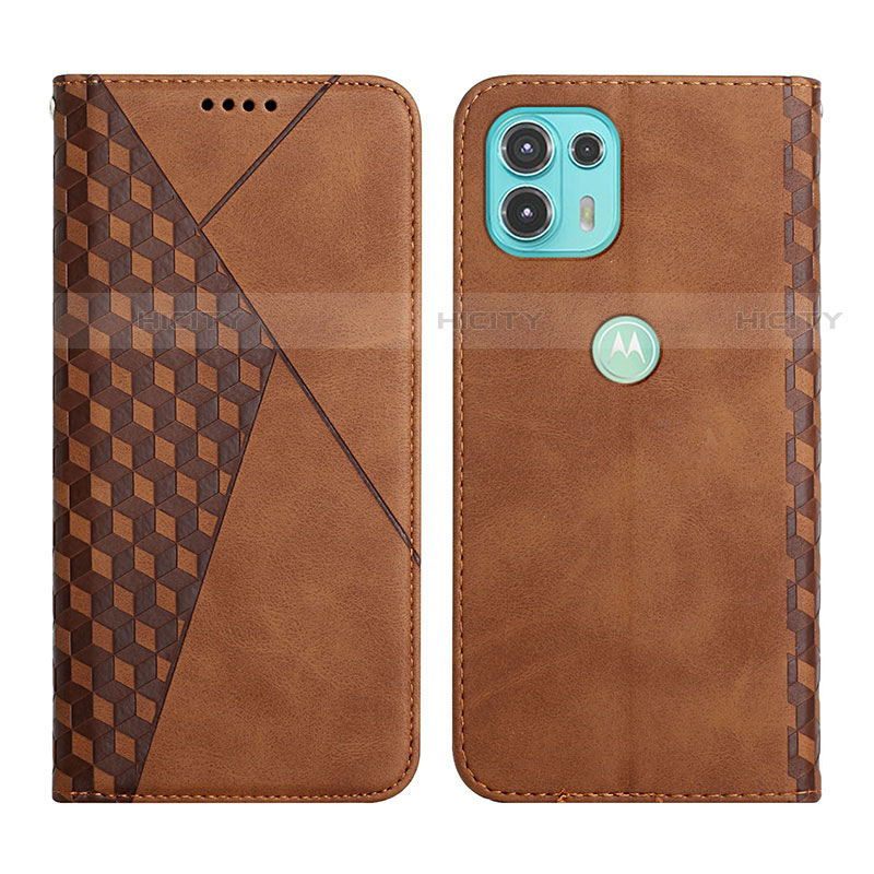 Coque Portefeuille Livre Cuir Etui Clapet Y02X pour Motorola Moto Edge 20 Lite 5G Marron Plus