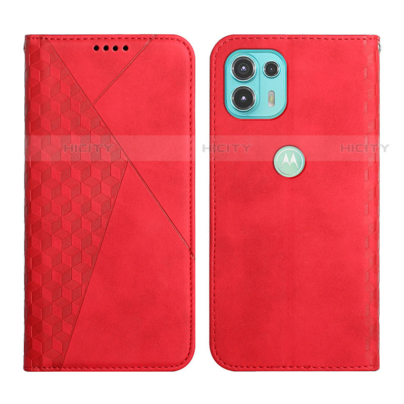 Coque Portefeuille Livre Cuir Etui Clapet Y02X pour Motorola Moto Edge 20 Lite 5G Rouge Plus