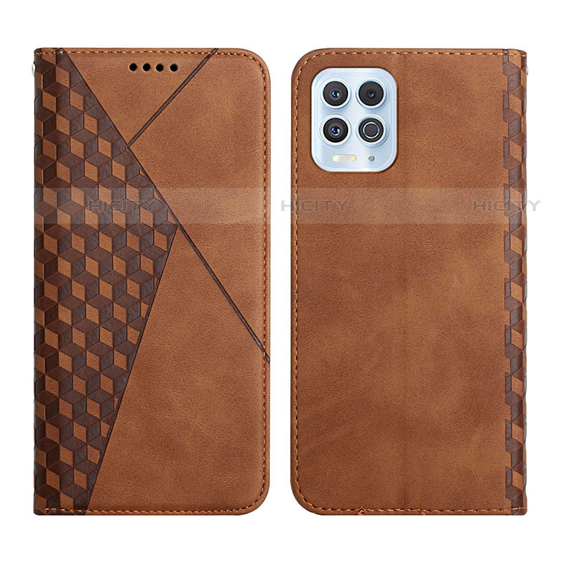 Coque Portefeuille Livre Cuir Etui Clapet Y02X pour Motorola Moto Edge S 5G Marron Plus