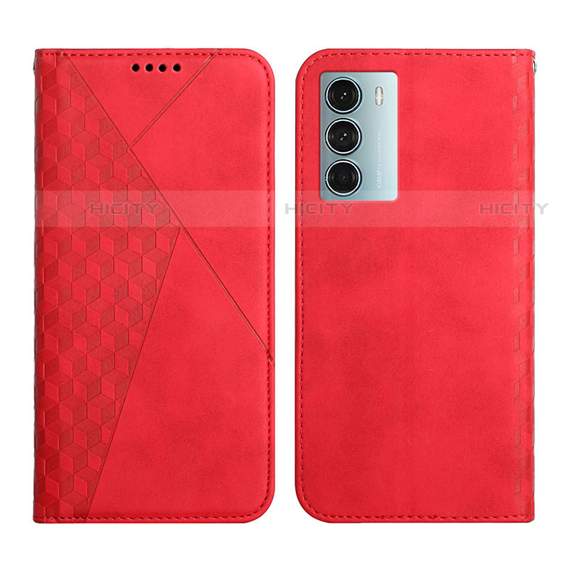 Coque Portefeuille Livre Cuir Etui Clapet Y02X pour Motorola Moto Edge S30 5G Rouge Plus