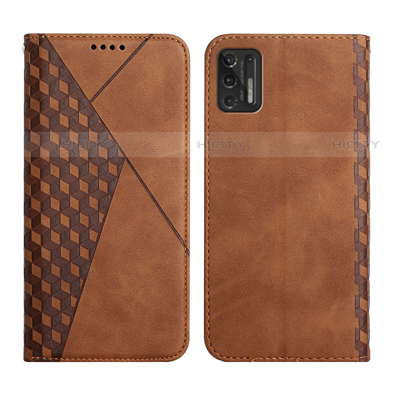 Coque Portefeuille Livre Cuir Etui Clapet Y02X pour Motorola Moto G Stylus (2021) Marron Plus