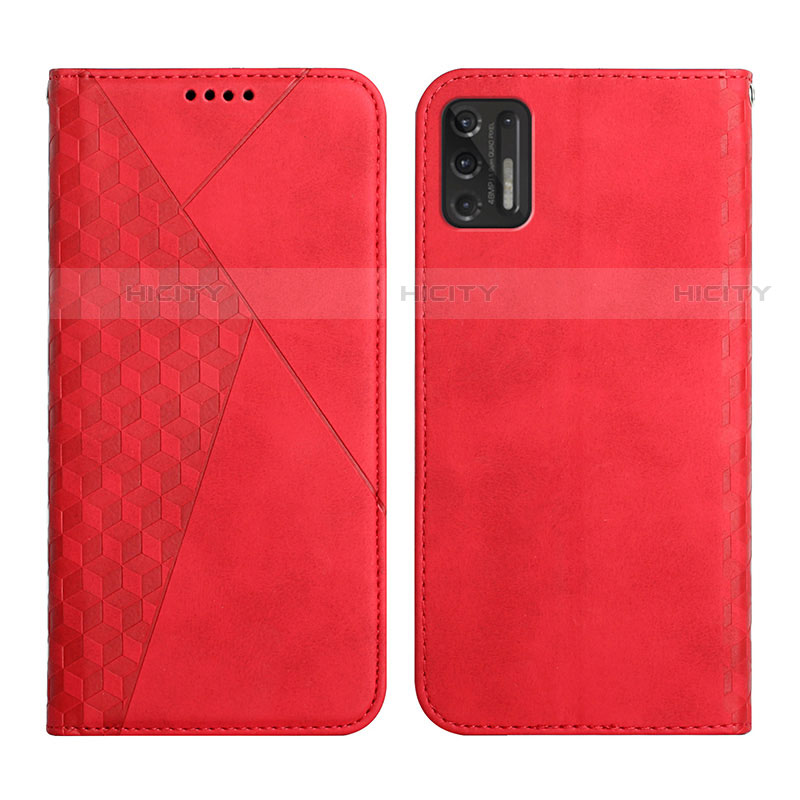 Coque Portefeuille Livre Cuir Etui Clapet Y02X pour Motorola Moto G Stylus (2021) Rouge Plus