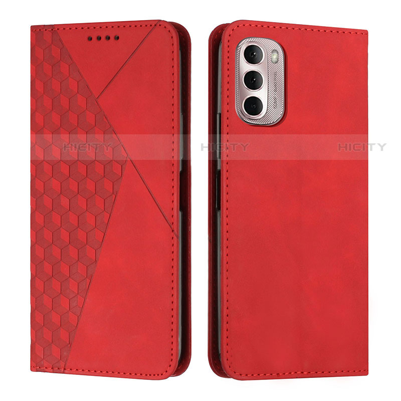 Coque Portefeuille Livre Cuir Etui Clapet Y02X pour Motorola Moto G Stylus (2022) 4G Rouge Plus