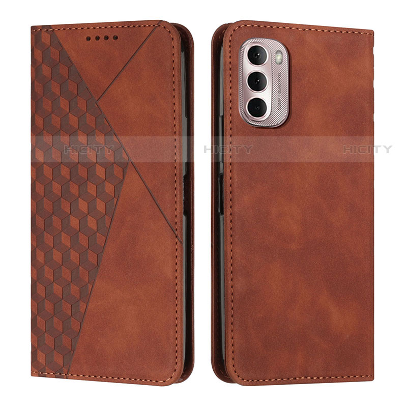 Coque Portefeuille Livre Cuir Etui Clapet Y02X pour Motorola Moto G Stylus (2022) 5G Marron Plus